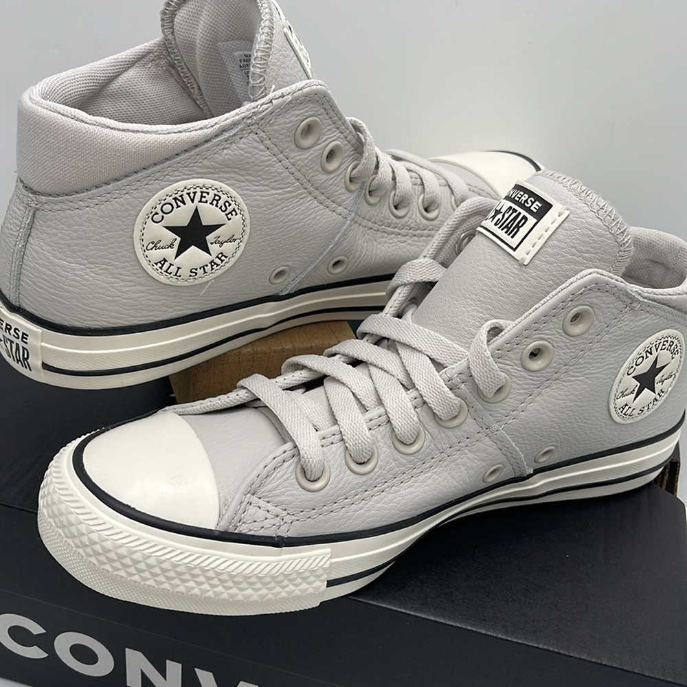 Converse Women's Chuck Taylor All Star High Top Sneakers - Light Gray - Picture 10 of 16